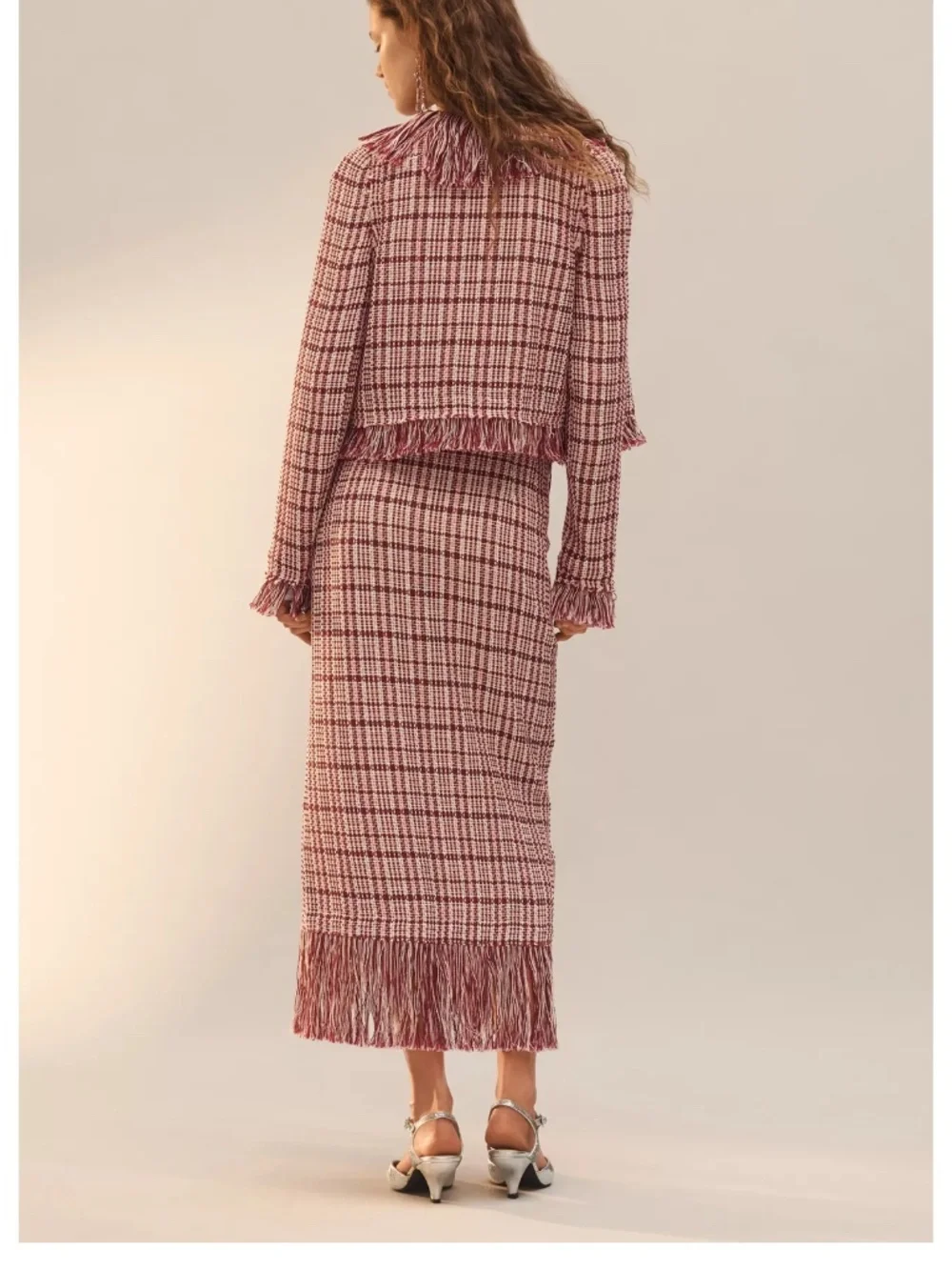 NWT Zara limited edition fringe structured skirt